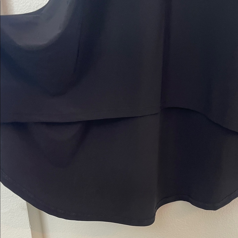 Nicole Miller Elegant Black Sleeveless Tank High Low Hem Dress XL NWT - Picture 9 of 10